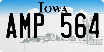 IA license plate AMP564