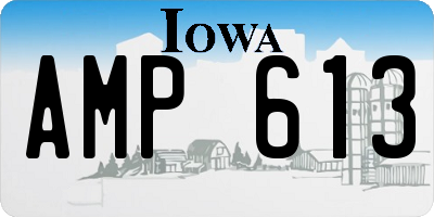 IA license plate AMP613