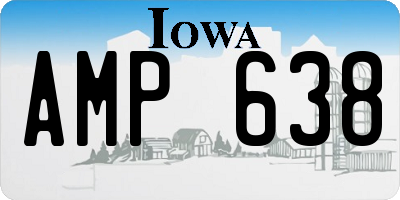 IA license plate AMP638