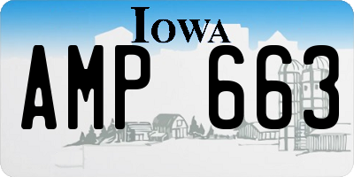 IA license plate AMP663