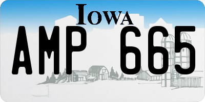 IA license plate AMP665