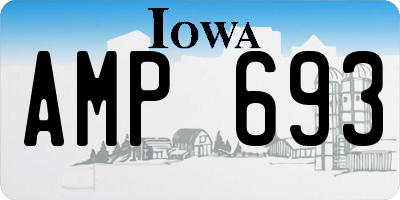 IA license plate AMP693