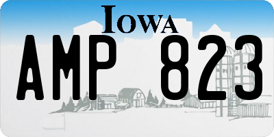 IA license plate AMP823