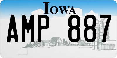 IA license plate AMP887