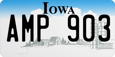 IA license plate AMP903
