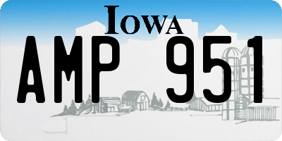 IA license plate AMP951