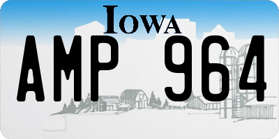 IA license plate AMP964