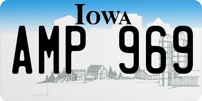 IA license plate AMP969