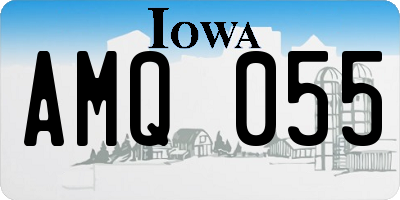 IA license plate AMQ055