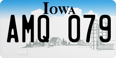 IA license plate AMQ079