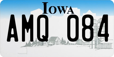 IA license plate AMQ084