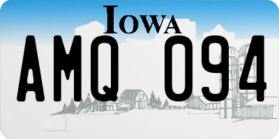 IA license plate AMQ094