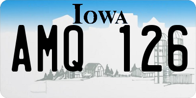 IA license plate AMQ126