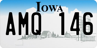 IA license plate AMQ146