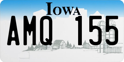 IA license plate AMQ155