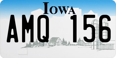 IA license plate AMQ156