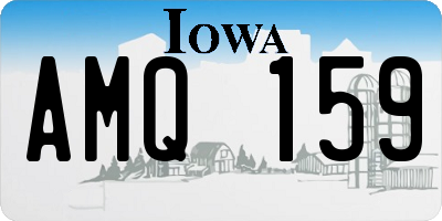 IA license plate AMQ159