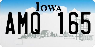IA license plate AMQ165