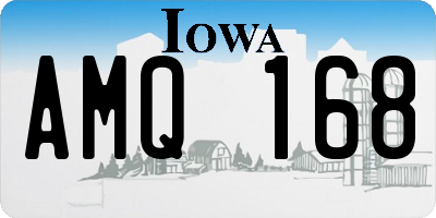 IA license plate AMQ168