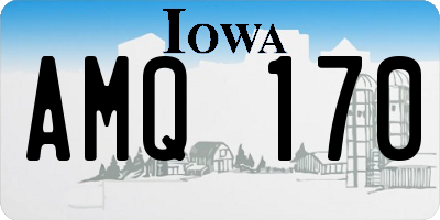 IA license plate AMQ170