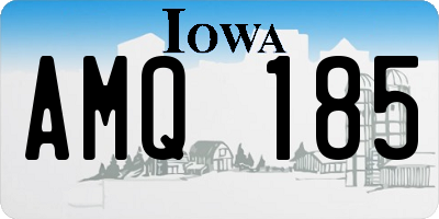 IA license plate AMQ185