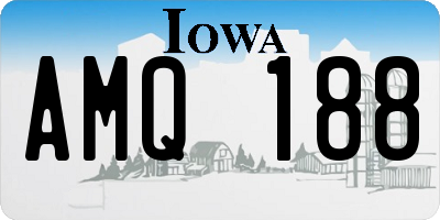 IA license plate AMQ188