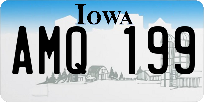 IA license plate AMQ199
