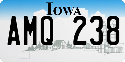 IA license plate AMQ238