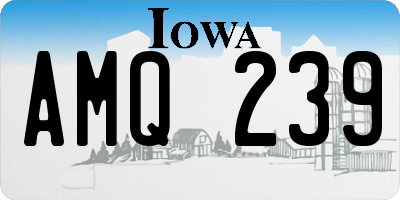 IA license plate AMQ239