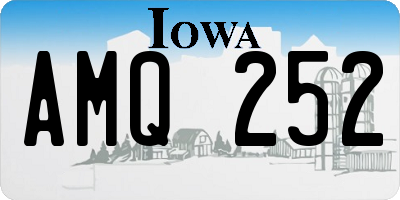 IA license plate AMQ252