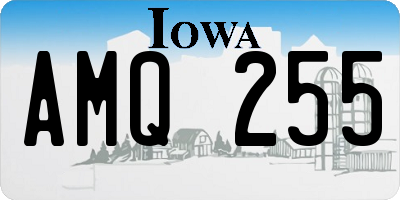 IA license plate AMQ255