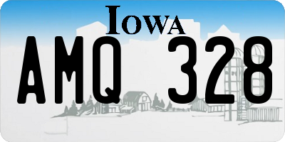 IA license plate AMQ328