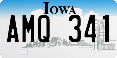 IA license plate AMQ341