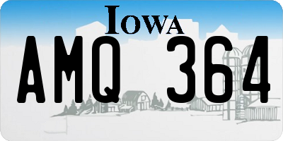 IA license plate AMQ364