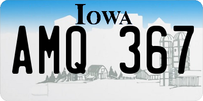 IA license plate AMQ367