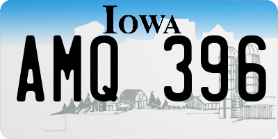 IA license plate AMQ396