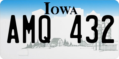 IA license plate AMQ432