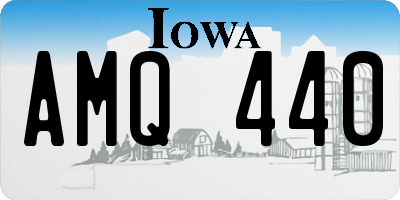 IA license plate AMQ440