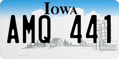 IA license plate AMQ441