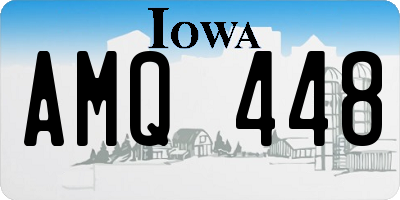 IA license plate AMQ448