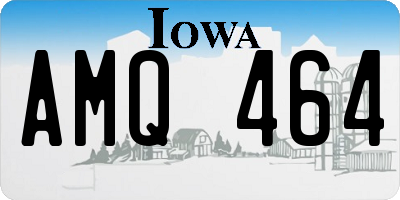 IA license plate AMQ464