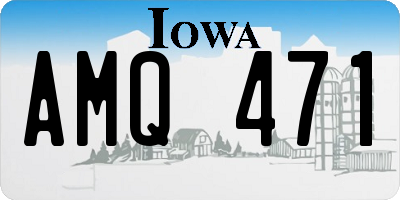 IA license plate AMQ471