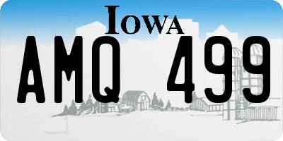IA license plate AMQ499