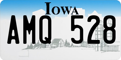 IA license plate AMQ528