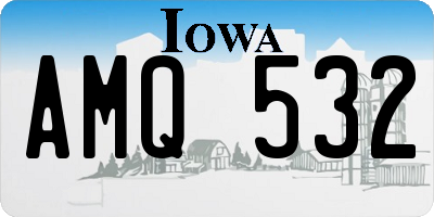 IA license plate AMQ532