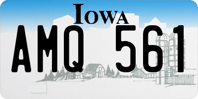 IA license plate AMQ561