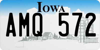 IA license plate AMQ572