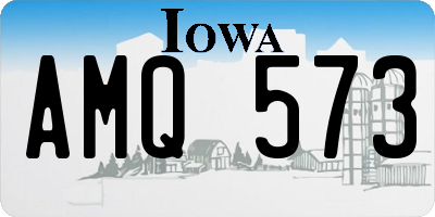 IA license plate AMQ573