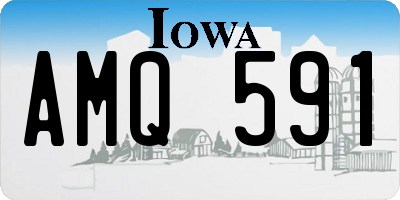 IA license plate AMQ591