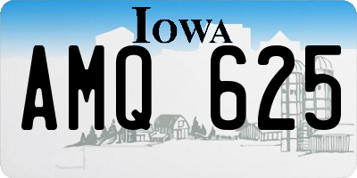 IA license plate AMQ625